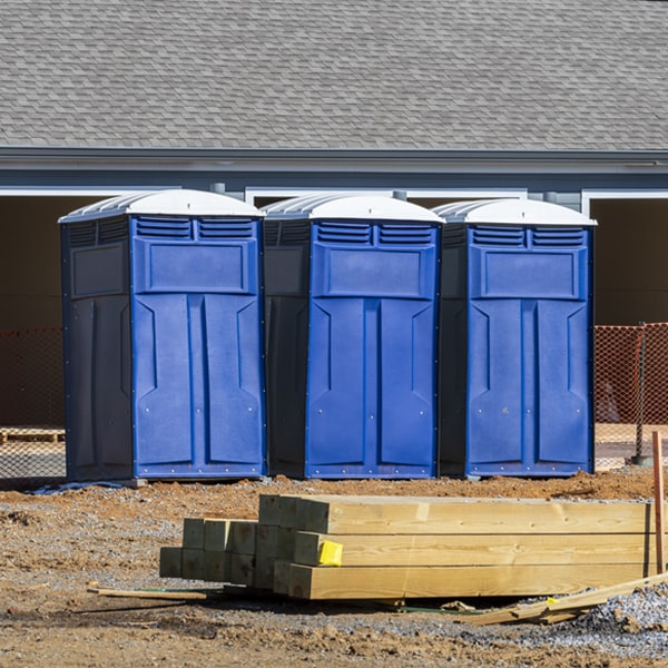 how can i report damages or issues with the portable toilets during my rental period in Peach Lake New York